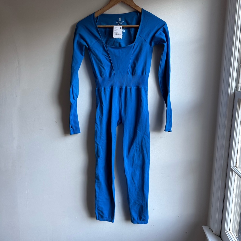NWT Free People Free People Movement Good Karma Long Sleeve Onesie jumpsuit - Picture 4 of 13